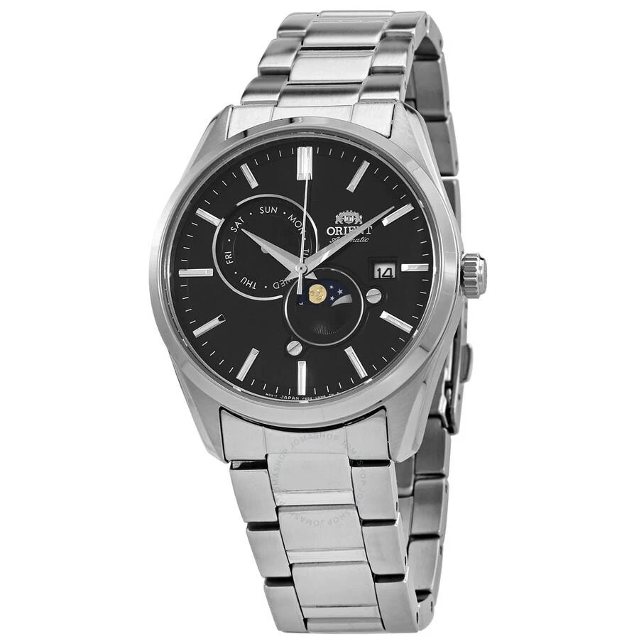 Orient Star Sun & Moon Automatic Black Dial Men's Watch RA-AK0307B10B 1