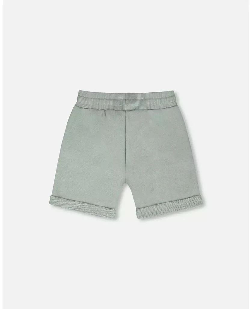 Deux par Deux Toddler Boys French Terry Shorts Mint Green 5
