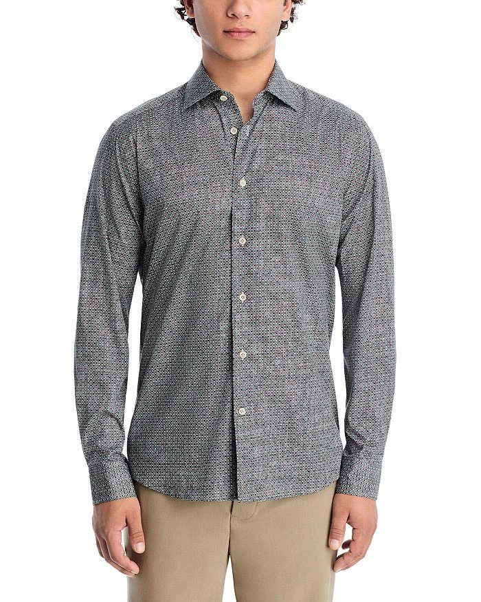 Jack Victor Irvine Cotton Blend Printed Button Down Shirt 3