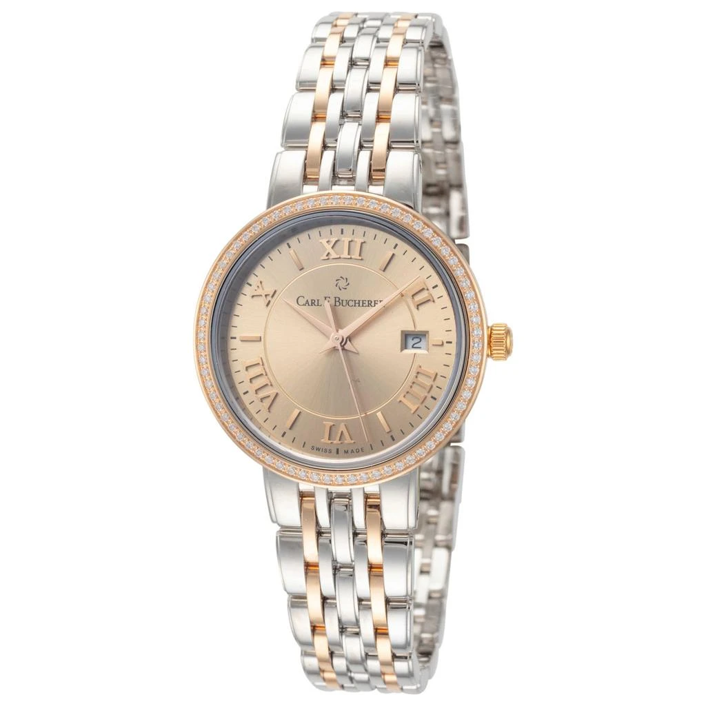 Deco II Diamond Leather Strap Watch, 30mm - 0.11ct. – On  display picture 2