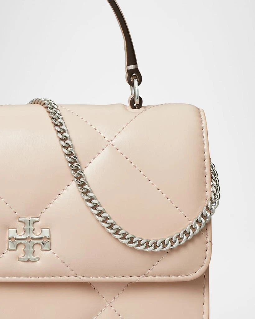 Tory Burch Kira Mini Quilted Leather Top-Handle Bag with Chain 6
