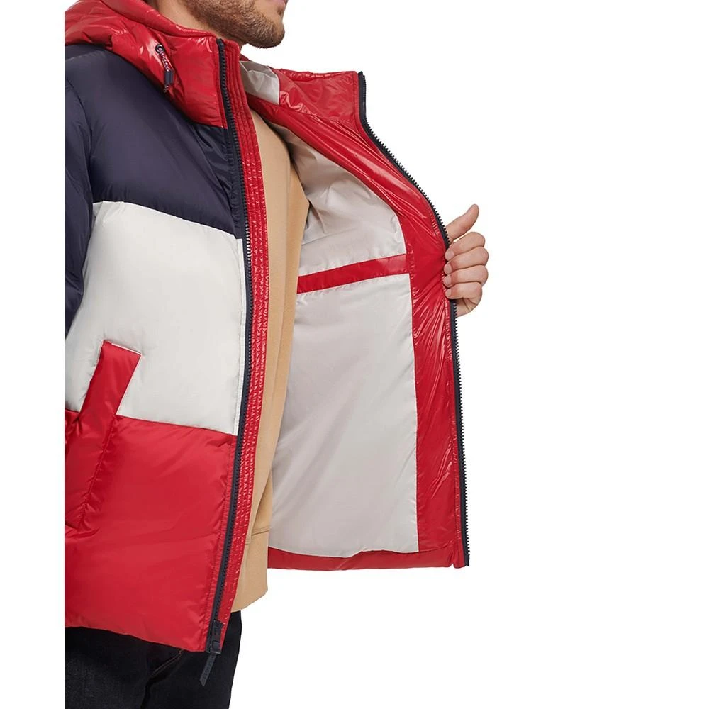 Tommy Hilfiger Men's Colorblock Performance Hooded Puffer Jacket 3