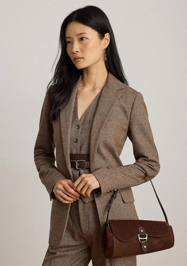 Ralph Lauren Suede Medium Tasha East-West Bag