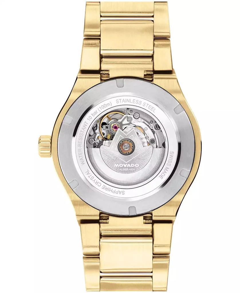 Movado Women's Museum Imperiale Swiss Automatic Light Yellow PVD Steel Watch, 33mm 3