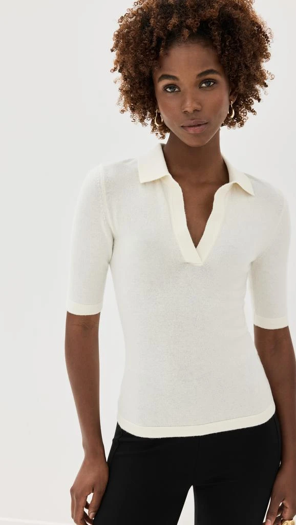 ROSETTA GETTY Open Neck Polo Sweater 6