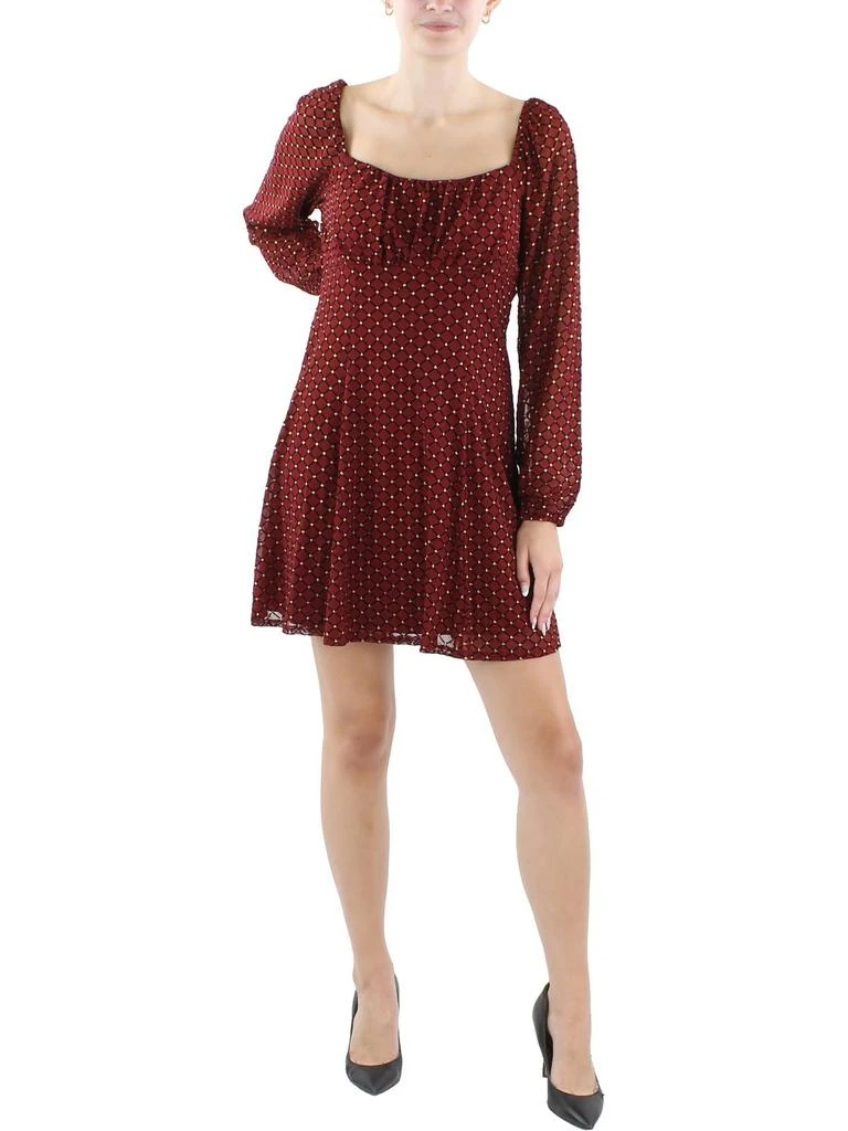 As U Wish Juniors Womens Glitter Short Mini Dress 1