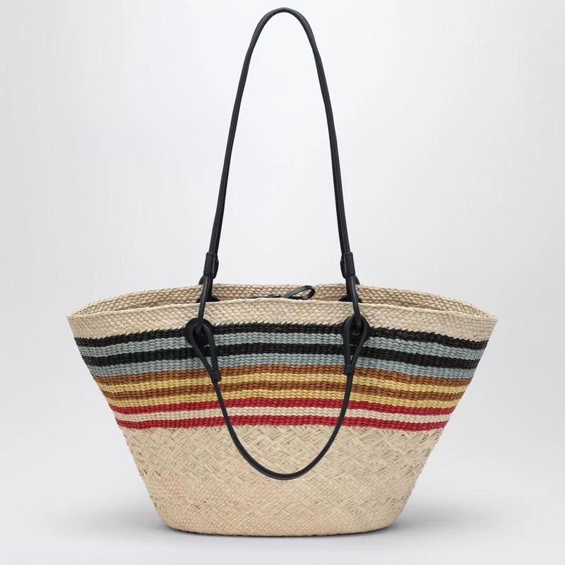 Loewe Large Anagram basket bag in Iraca palm and leather 4