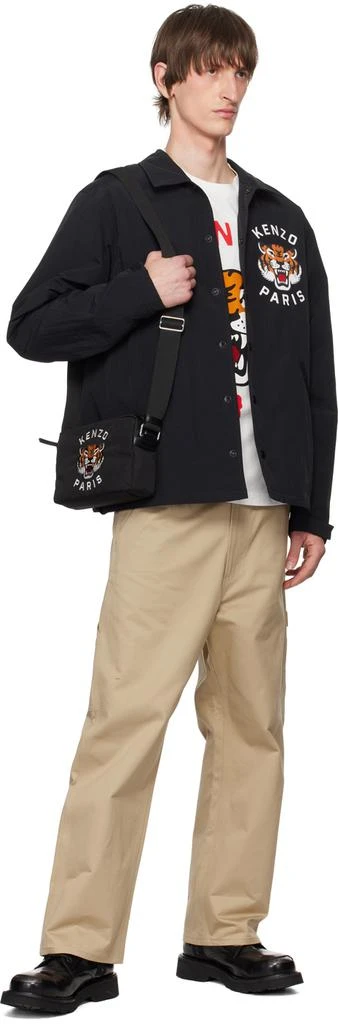 Kenzo Black Kenzo Paris Lucky Tiger Jacket 4