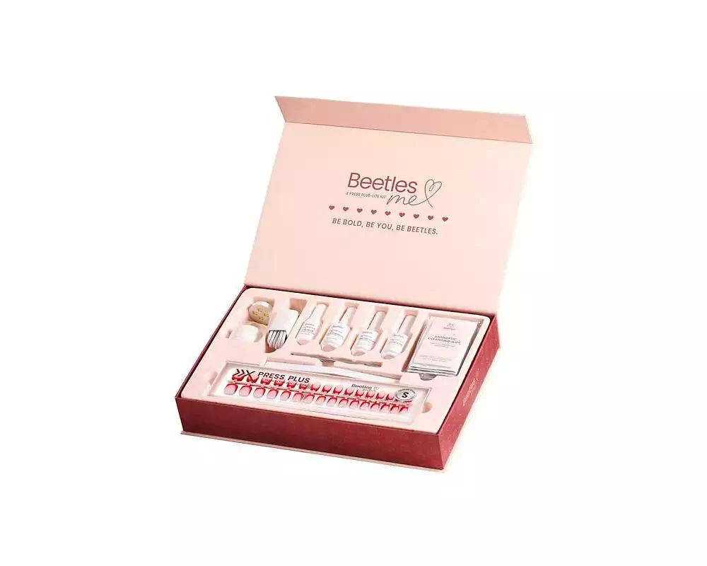 Beetles X Press Short Square French Tip Press On Nails Kit, 160 Pc. 3