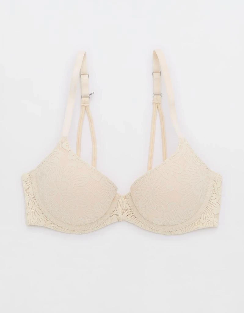 Aerie Sunnie Bloom Lace Demi Push Up Bra 5