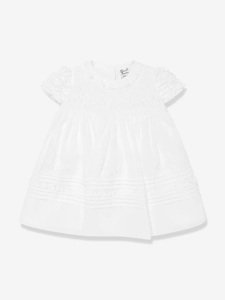 Sarah Louise Sarah Louise Baby Girls Dress And Bonnet in Ivory 2