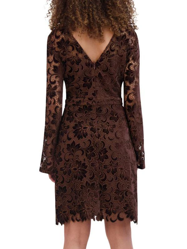 Kensie Velvet Lace Mini Dress 2