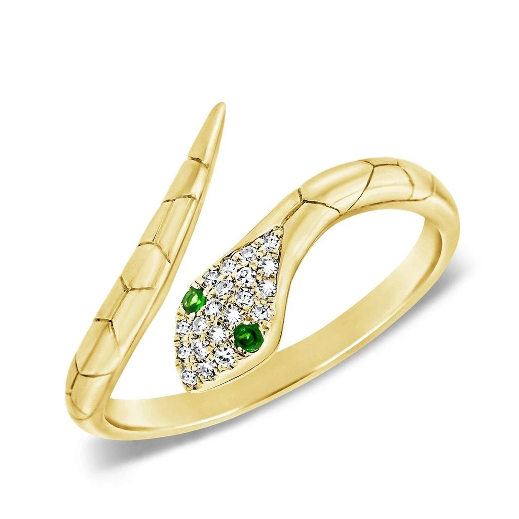 Sabrina Designs 14k Gold & Diamond Snake Ring 3