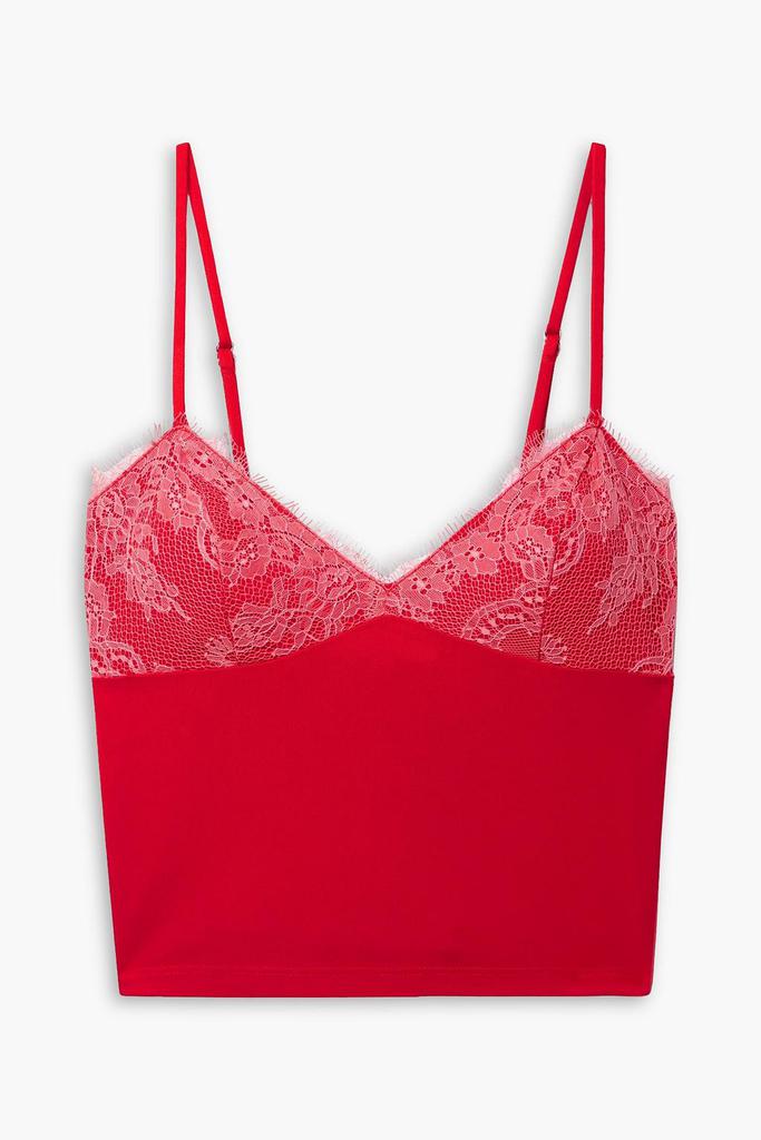 Fleur du Mal Lace-trimmed jersey camisole