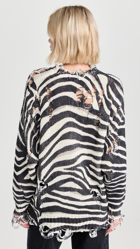 R13 Zebra Oversized Sweater