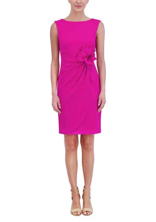 Jessica Howard Howard Womens Boat Neck Scuba Dress 1
