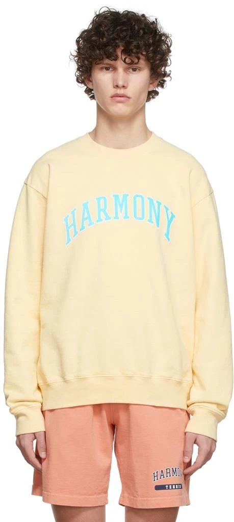 Harmony Yellow Cotton Sweatshirt 1