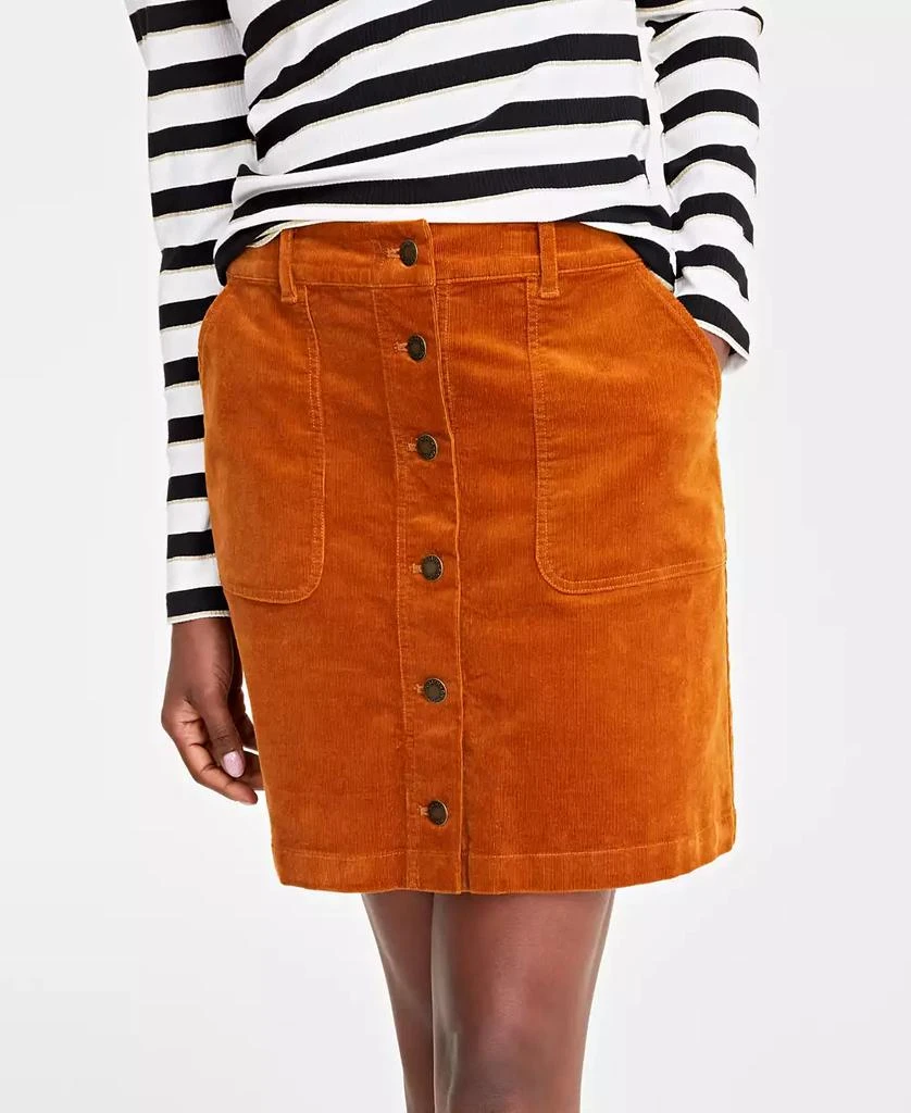 On 34th Women's Corduroy Button Mini Skirt, Created for Macy's 4