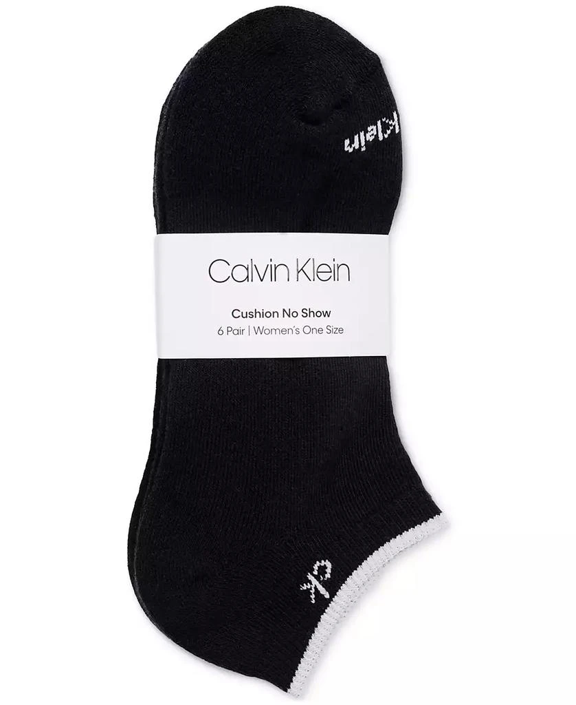 Calvin Klein Women's 6-Pk. Performance Cushion No-Show Socks 1