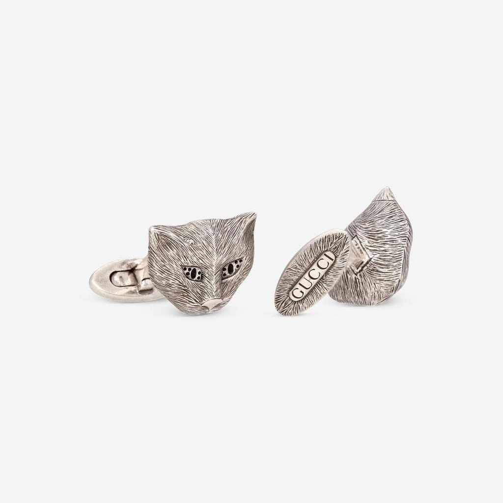 Gucci Gucci Feline Sterling Silver Cufflinks YBE577968001 3