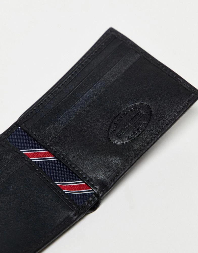 Tommy Hilfiger Tommy Hilfiger Eton mini billfold leather wallet in black 2