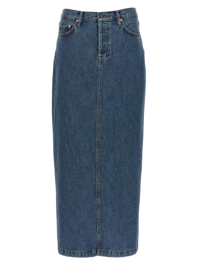 WARDROBE.NYC WARDROBE.NYC Column Jean Skirt
