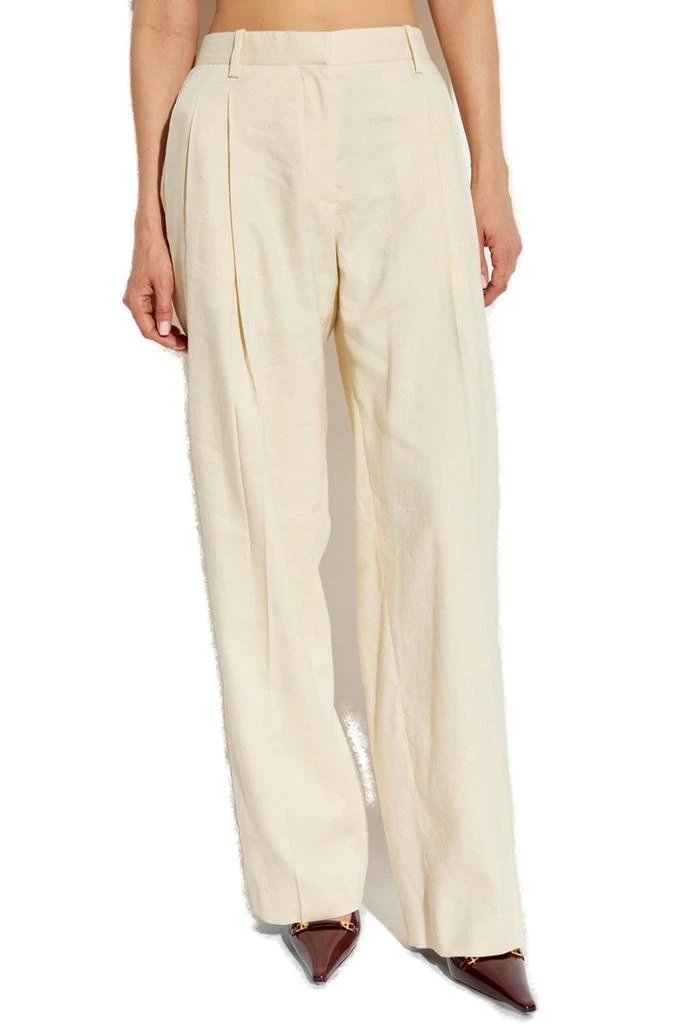 Helmut Lang Helmut Lang Double Pleated Straight Leg Trousers 2