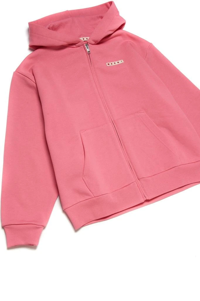 Marni Marni Kids Drop Shoulder Zip-Up Hoodie 3