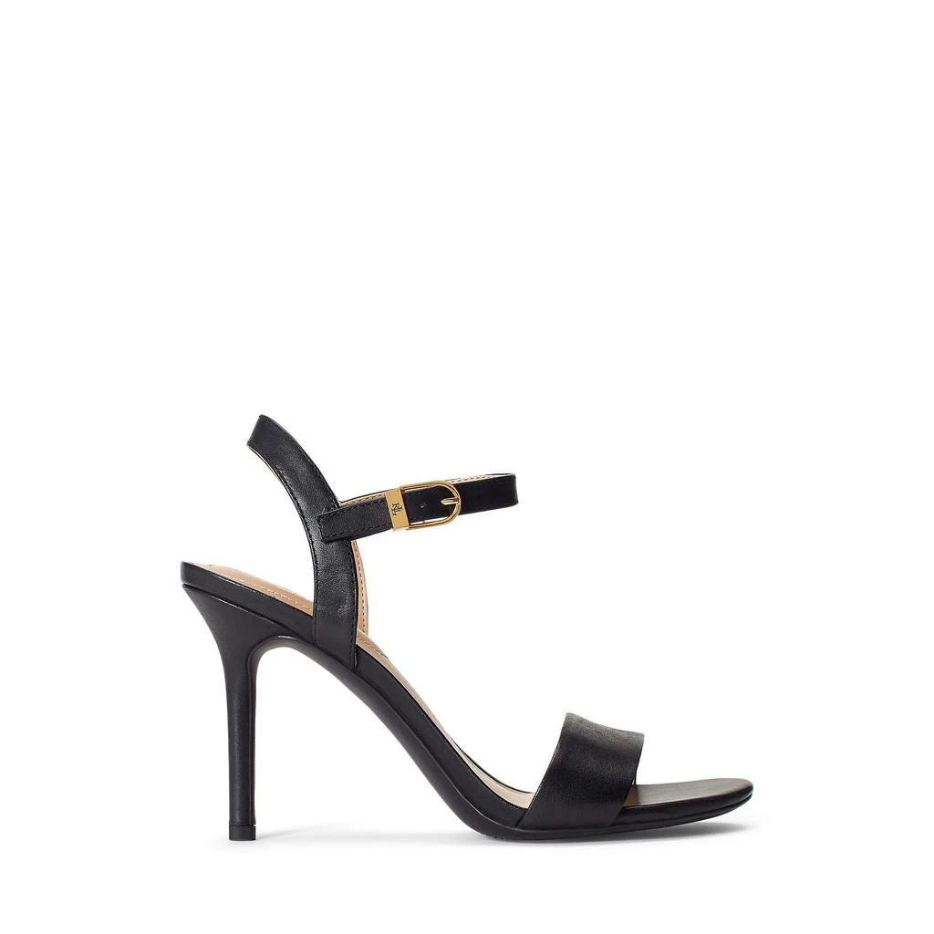 Ralph Lauren Gwen Burnished Leather Sandal 4