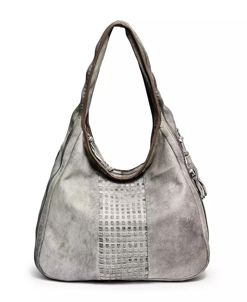 OLD TREND Women's Genuine Leather Dorado Expandable Hobo Bag 1