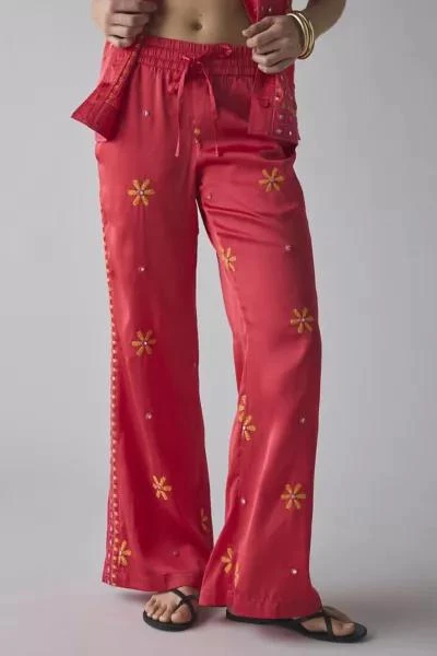 BDG BDG Nash Satin Mirror Sequin Flare Pull-On Pant 3