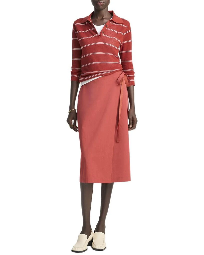 Vince Striped Pique Polo Shirt 3