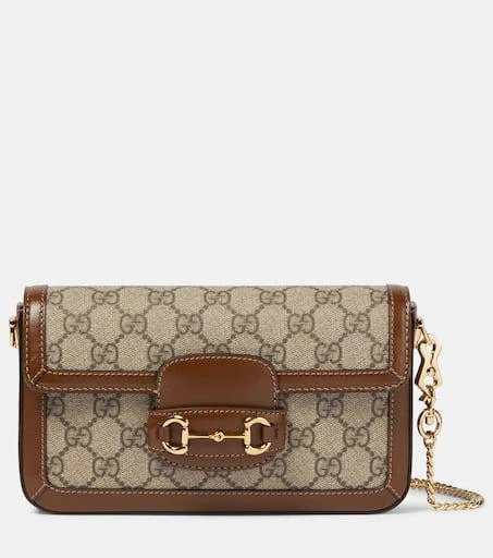 Gucci Gucci Horsebit 1955 canvas clutch 1