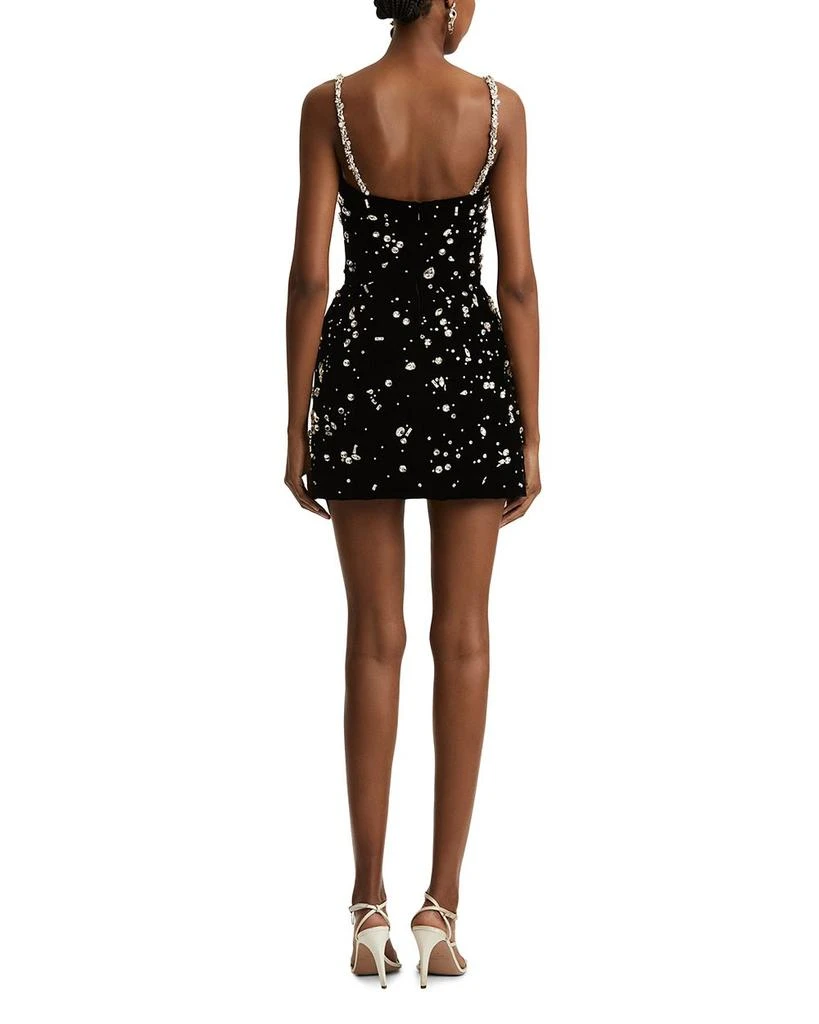 Oscar de la Renta Embellished Jewel-Strap Mini Dress 3