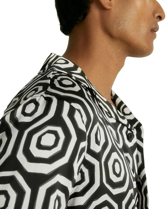 REISS Canape Geometric Contrast Shirt 4