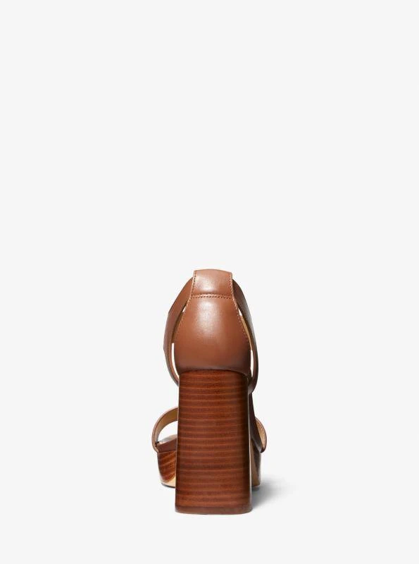 Michael Kors Berkley Leather Block-Heel Sandal 3