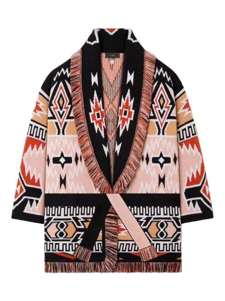 ALANUI GEOMETRIC ROOTS WOOL CARDIGAN 5