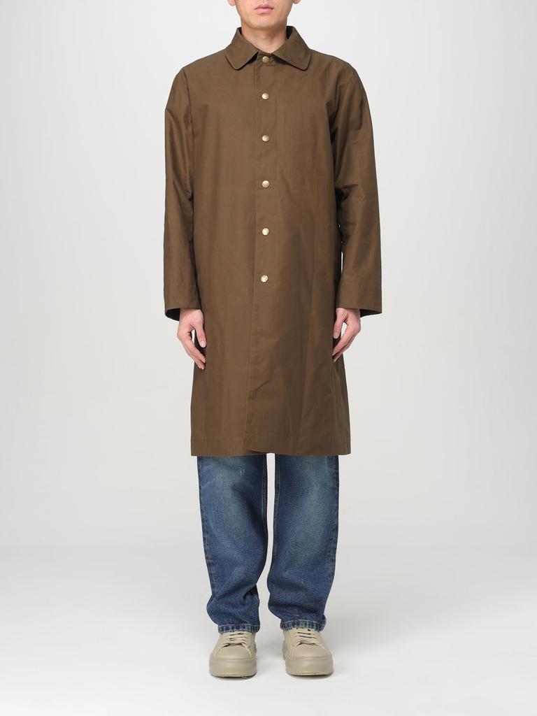 A.P.C. A.P.C. Single-Breasted Straight-Hem Coat Green XL