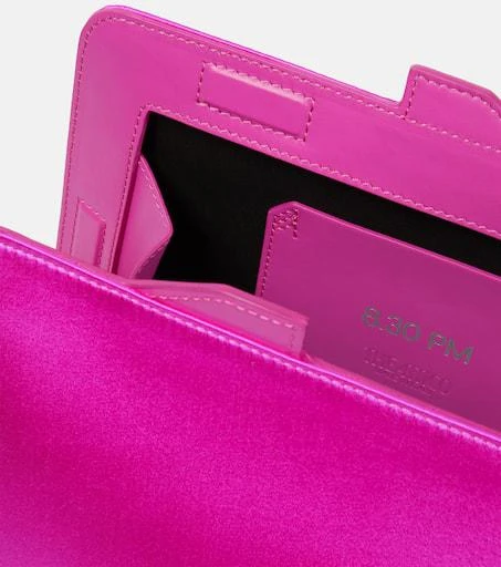 The Attico 8.30 PM silk-blend clutch 3