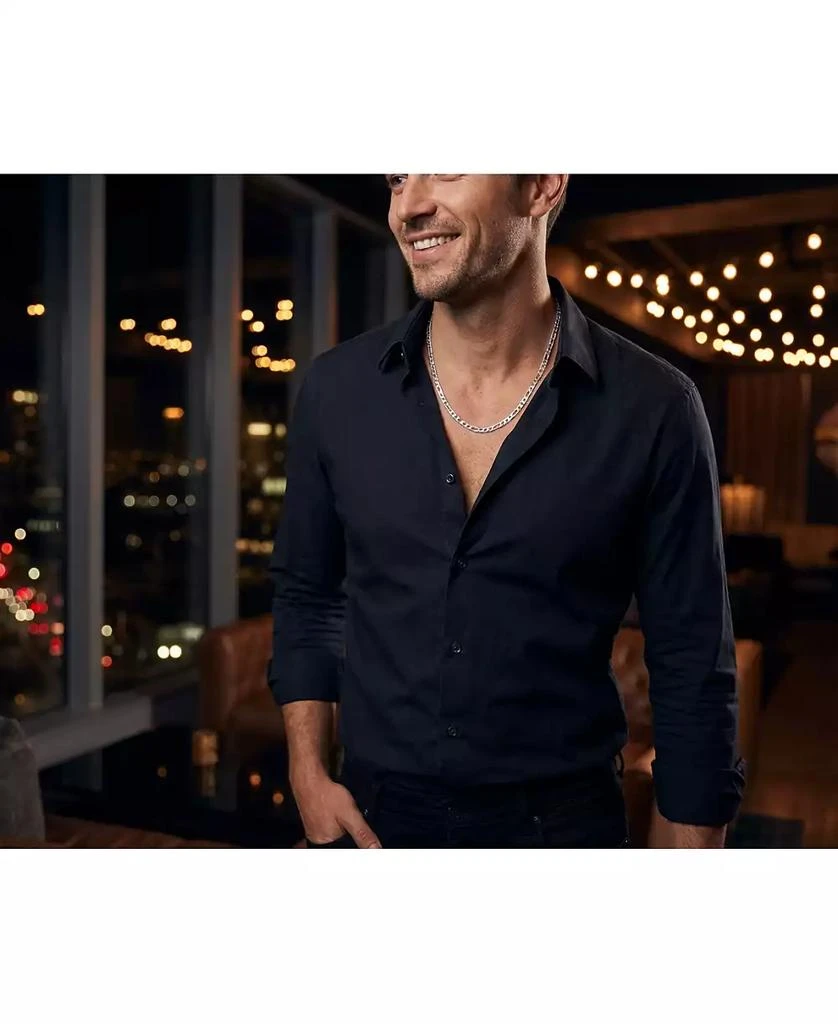 Bling Jewelry Classic Solid 5.5MM Heavy .925 Sterling Silver Figaro Link Chain Necklace 24 Inch 3