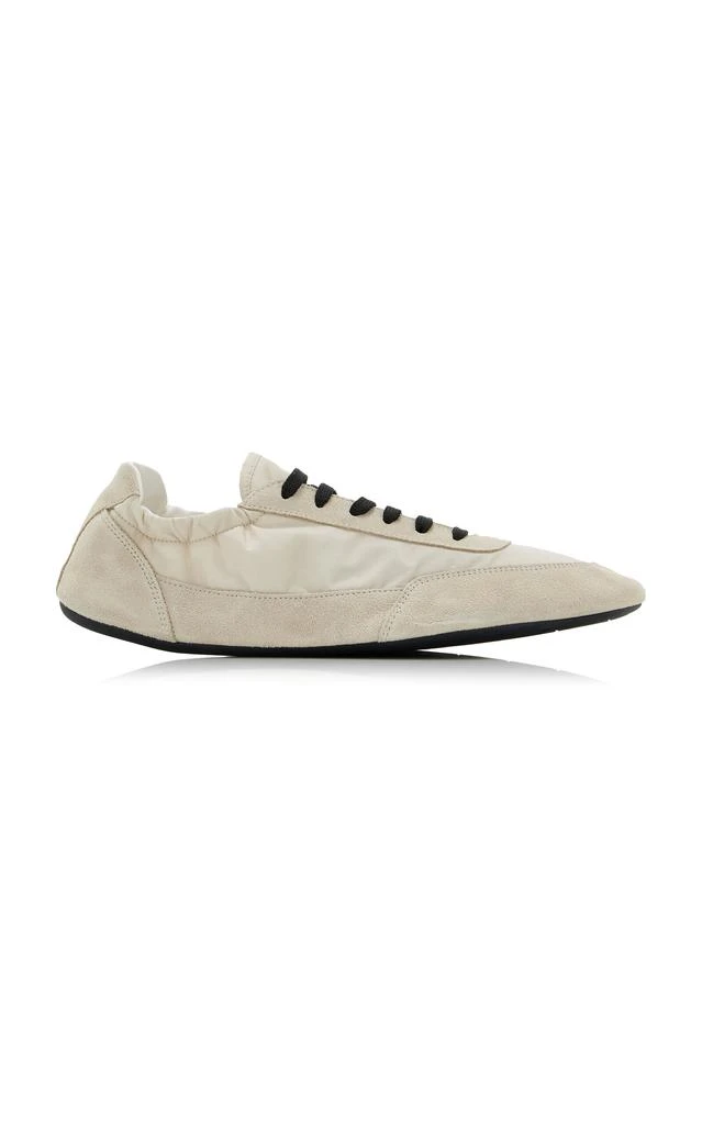 Prada Prada - Collapse Re-Nylon and Suede Sneakers - Ivory - IT 38.5 - Moda Operandi 1