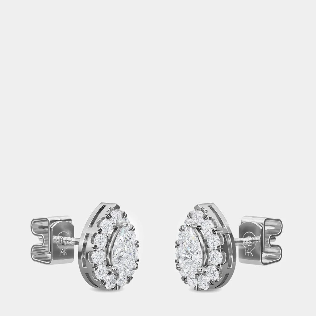 Made By Man 14K Halo Earrings (1.5 Ctw) 3