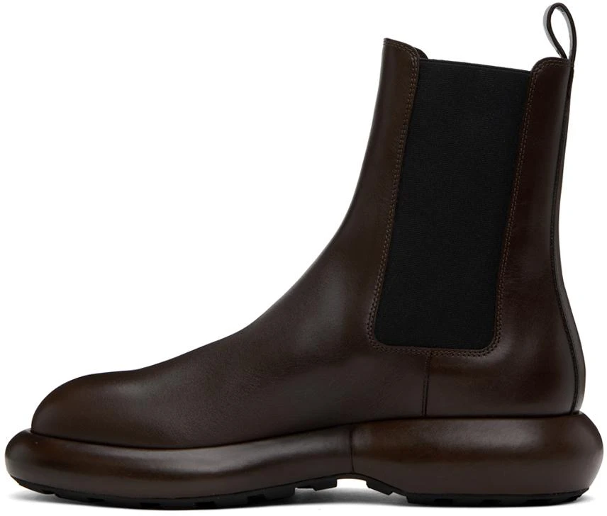 Jil Sander Brown Platform Chelsea Boots 3