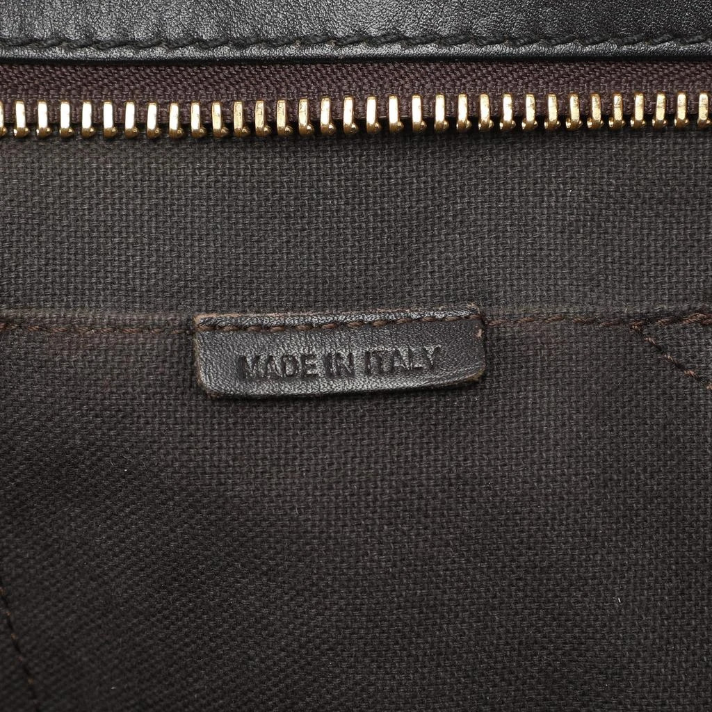 Burberry Burberry Brown/Black Leather Tassel Detail Satchel 16