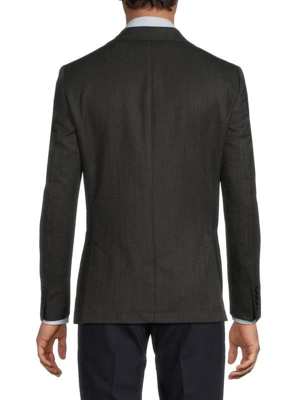 Calvin Klein ​Cotton-Wool-Blend Herringbone Sport Coat 2