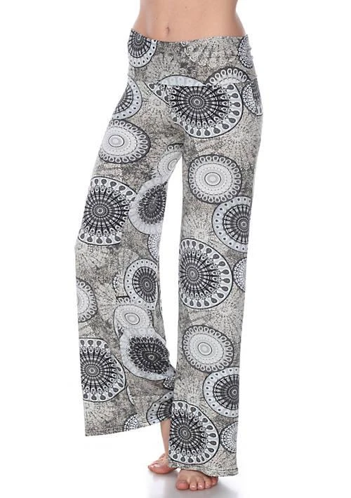 White Mark Mark Circle Print Palazzo Pants 1