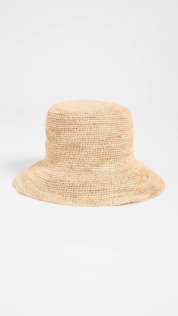 Hat Attack Chic Crochet Straw Bucket Hat 1