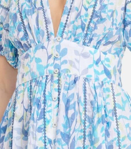 Poupette St Barth Reine floral cotton midi dress 5