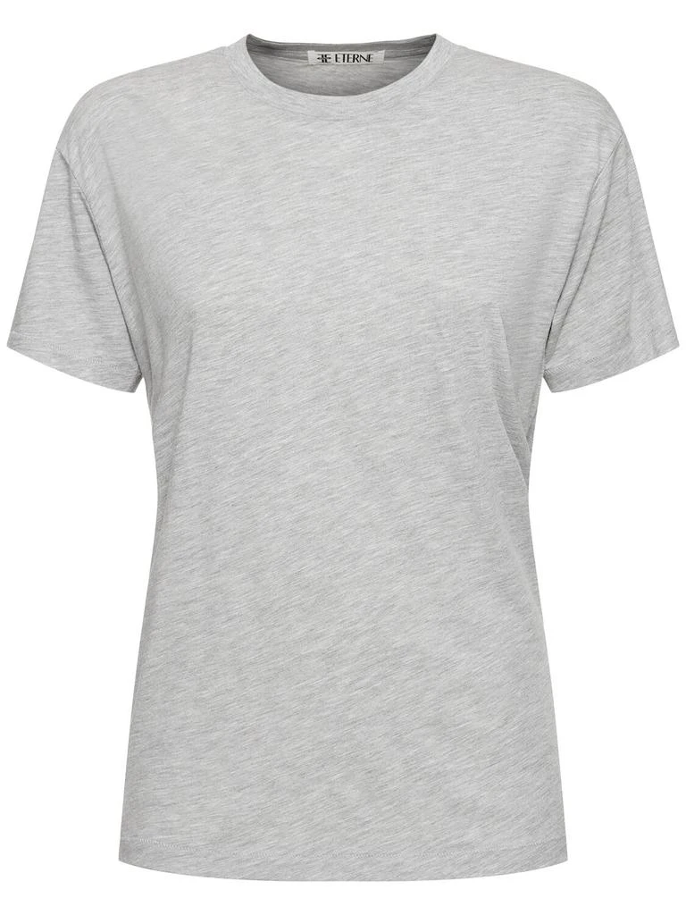 ÉTERNE Short Sleeve Cotton T-shirt 1