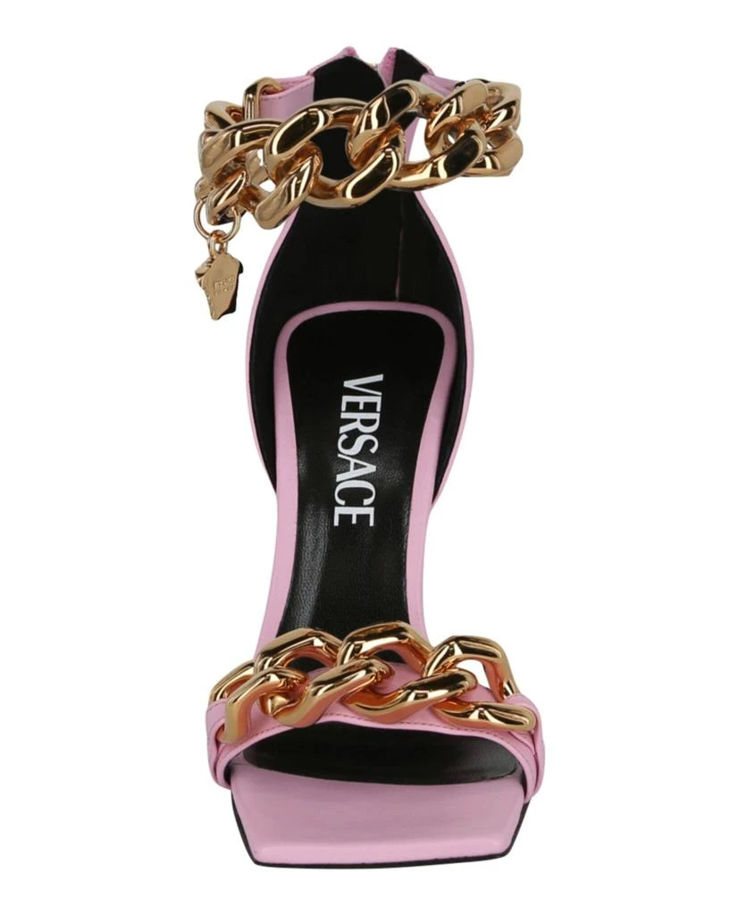 Versace Medusa Chain Leather Sandals 4